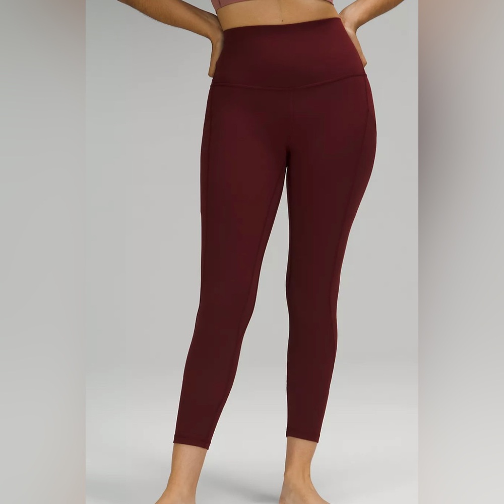 Lululemon Burgundy 25” leggings